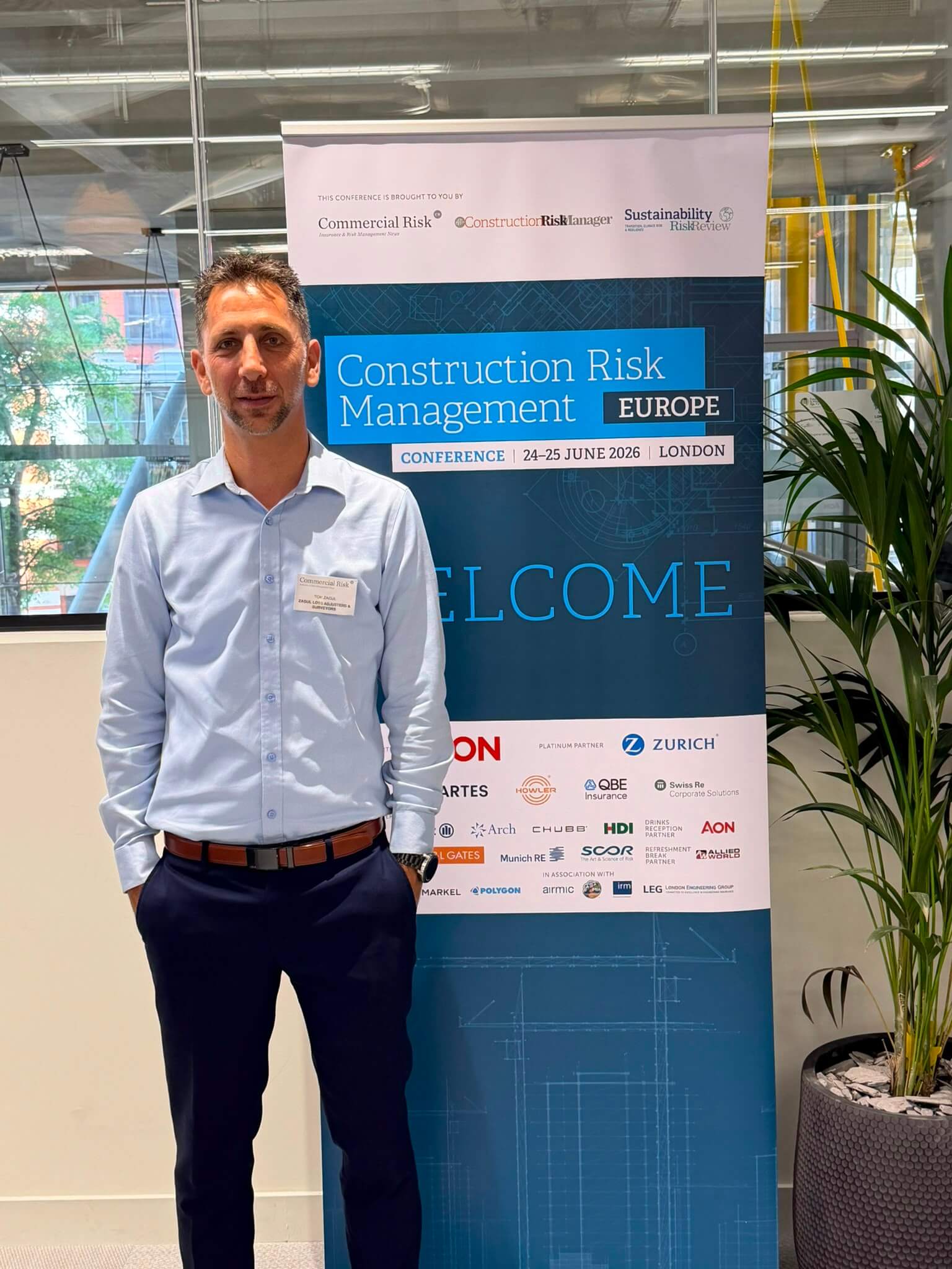עו”ד תום זגול בכנס Construction Risk Management Europe 2026 בלונדון