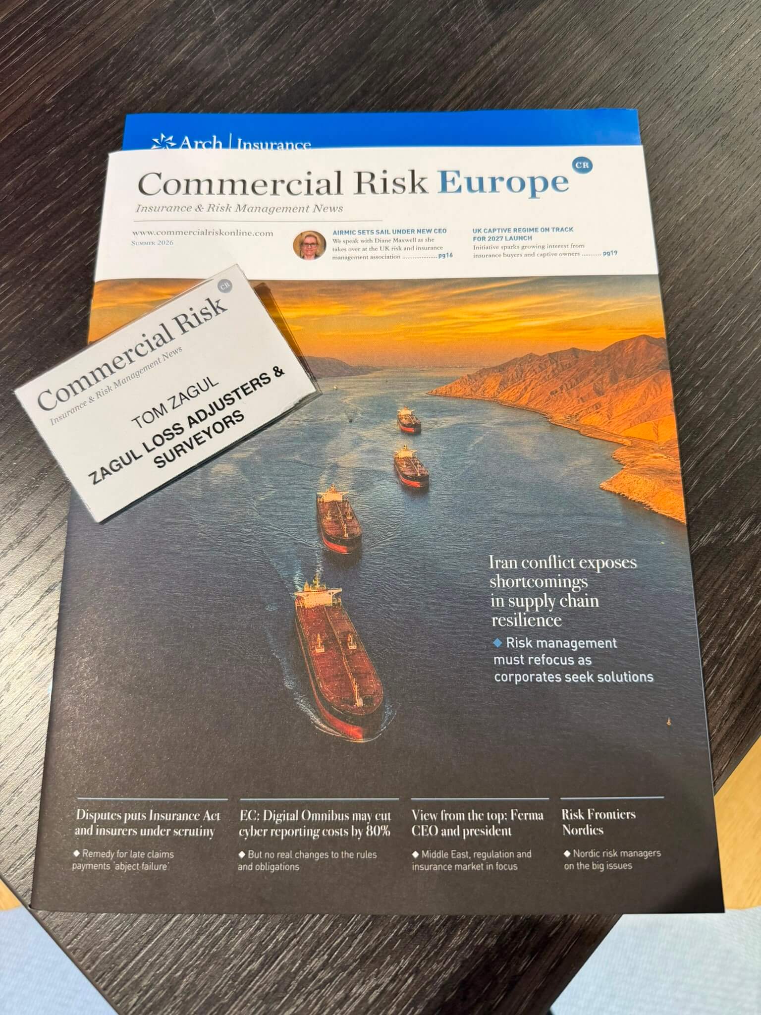תג משתתף וחומרי הכנס Construction Risk Management Europe 2026